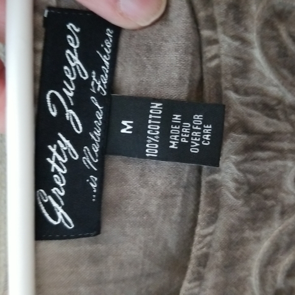 Gretty Zueger Long Sleeve Blouse Size Medium - Picture 5 of 13